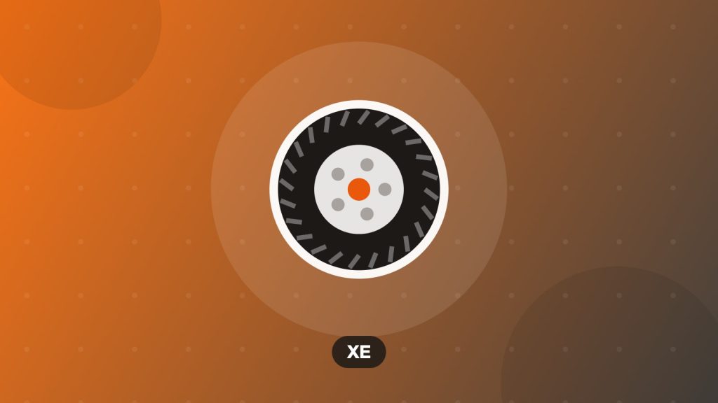 Minh họa bánh xe và lốp trên nền cam, chủ đề kiểm tra lốp xe máy