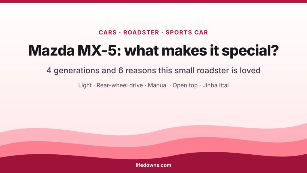 Mazda MX-5 – 4 generations and 6 reasons it is loved