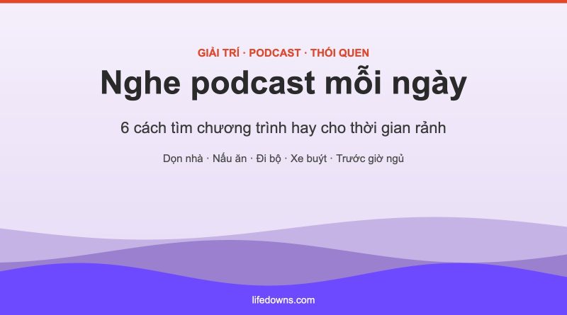 Nghe podcast mỗi ngày – 6 cách tìm chương trình hay