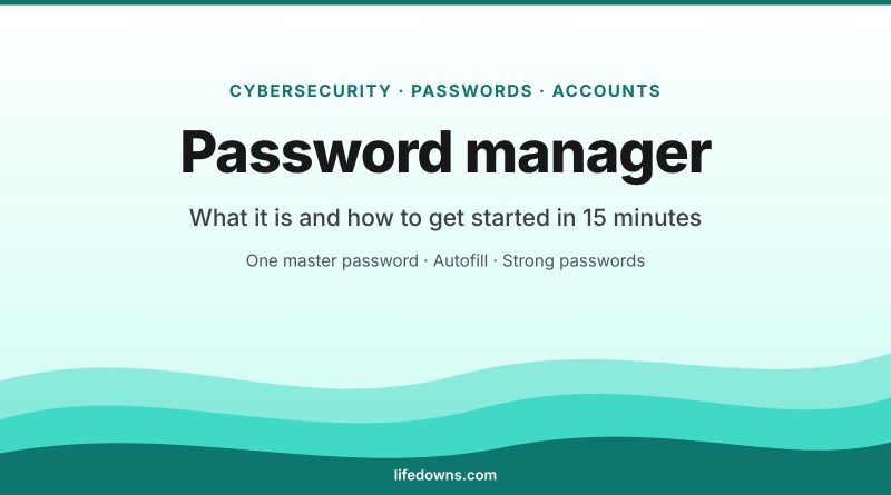 Password manager – what it is and how to get started in 15 minutes