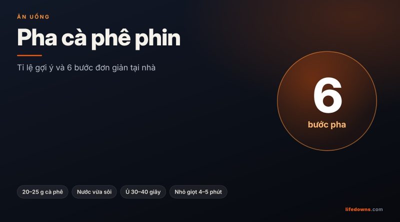 Pha Cà Phê Phin: Tỉ Lệ Gợi Ý Và 6 Bước Đơn Giản Tại Nhà