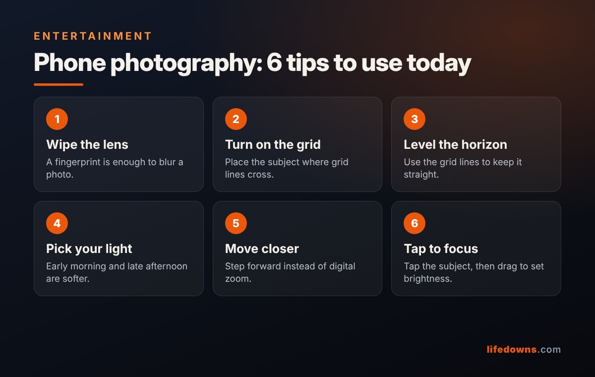 Phone photography: 6 tips to use today