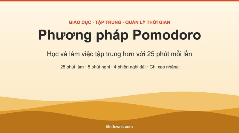 Phương pháp Pomodoro – 5 bước học và làm việc tập trung hơn