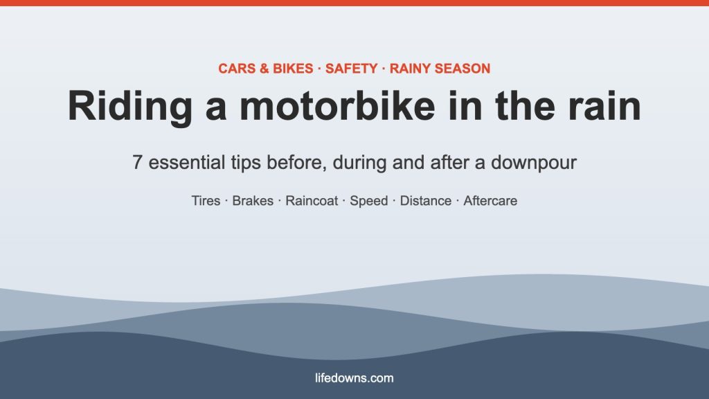 Riding a motorbike in the rain – 7 essential safety tips