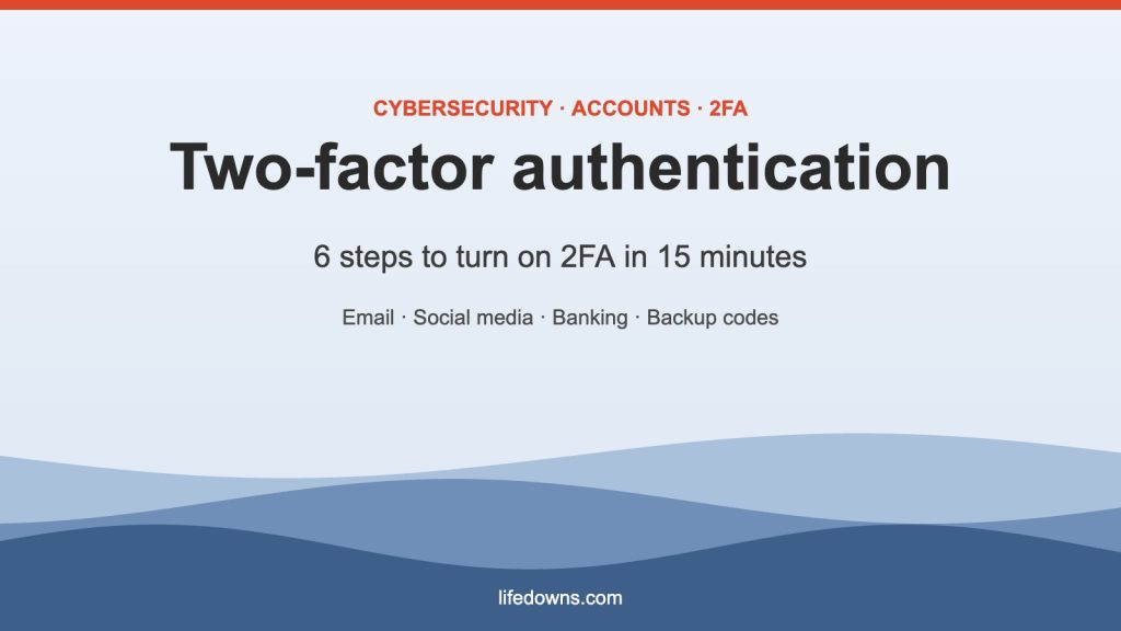 Two-factor authentication – 6 steps to secure your most important accounts