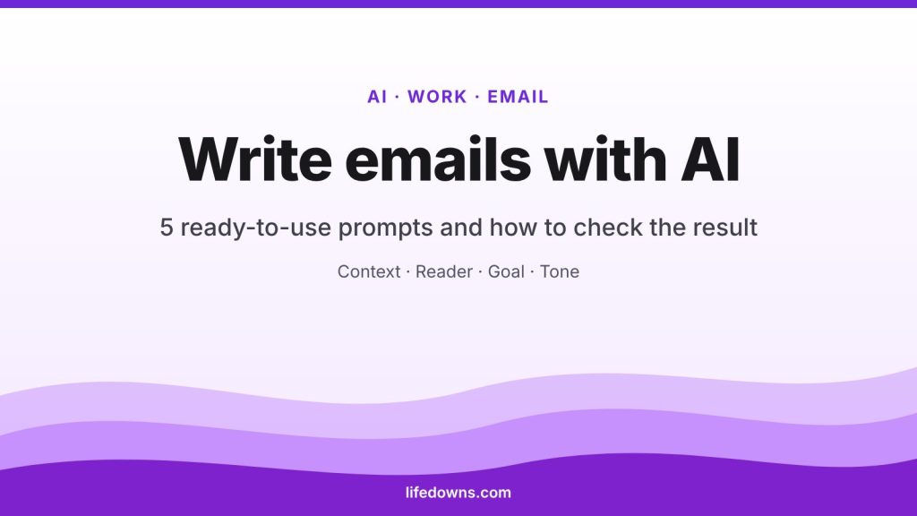 Write emails with AI – 5 easy prompts you can use today